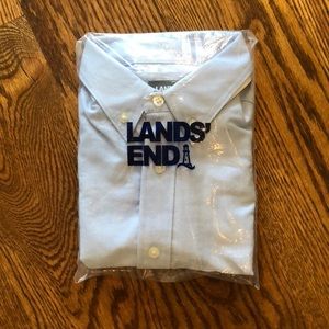 Lands’ End Boys Oxford shirt, new in package